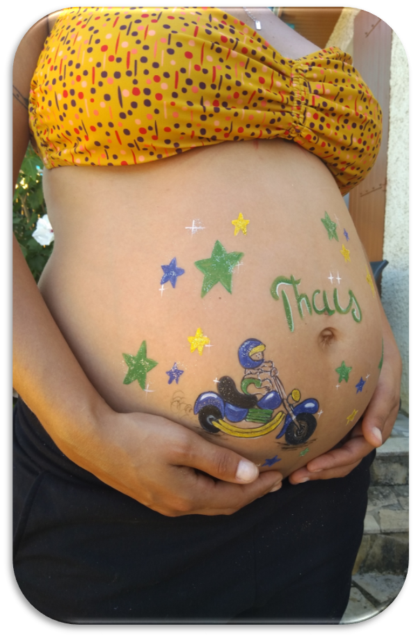 Belly painting poitiers
