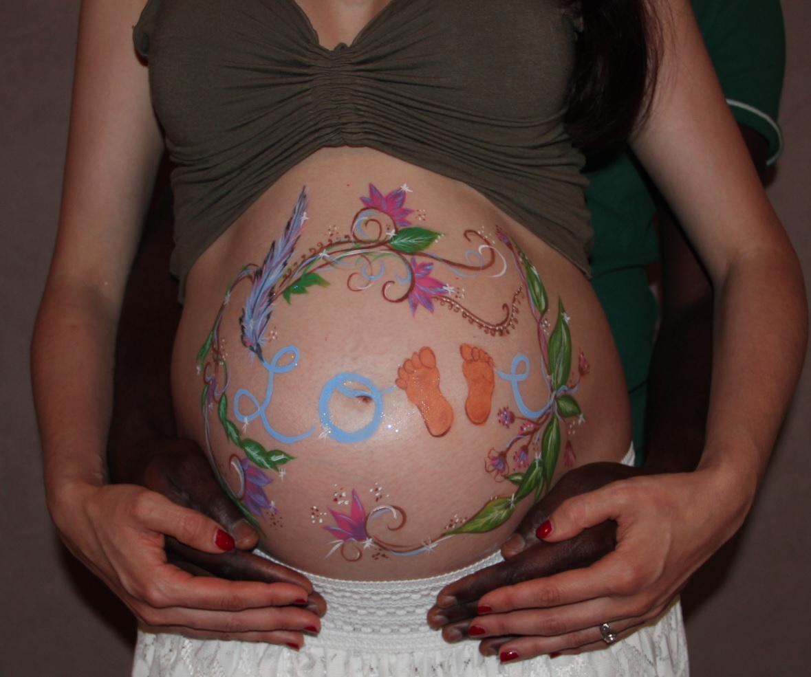 Belly painting poitiers