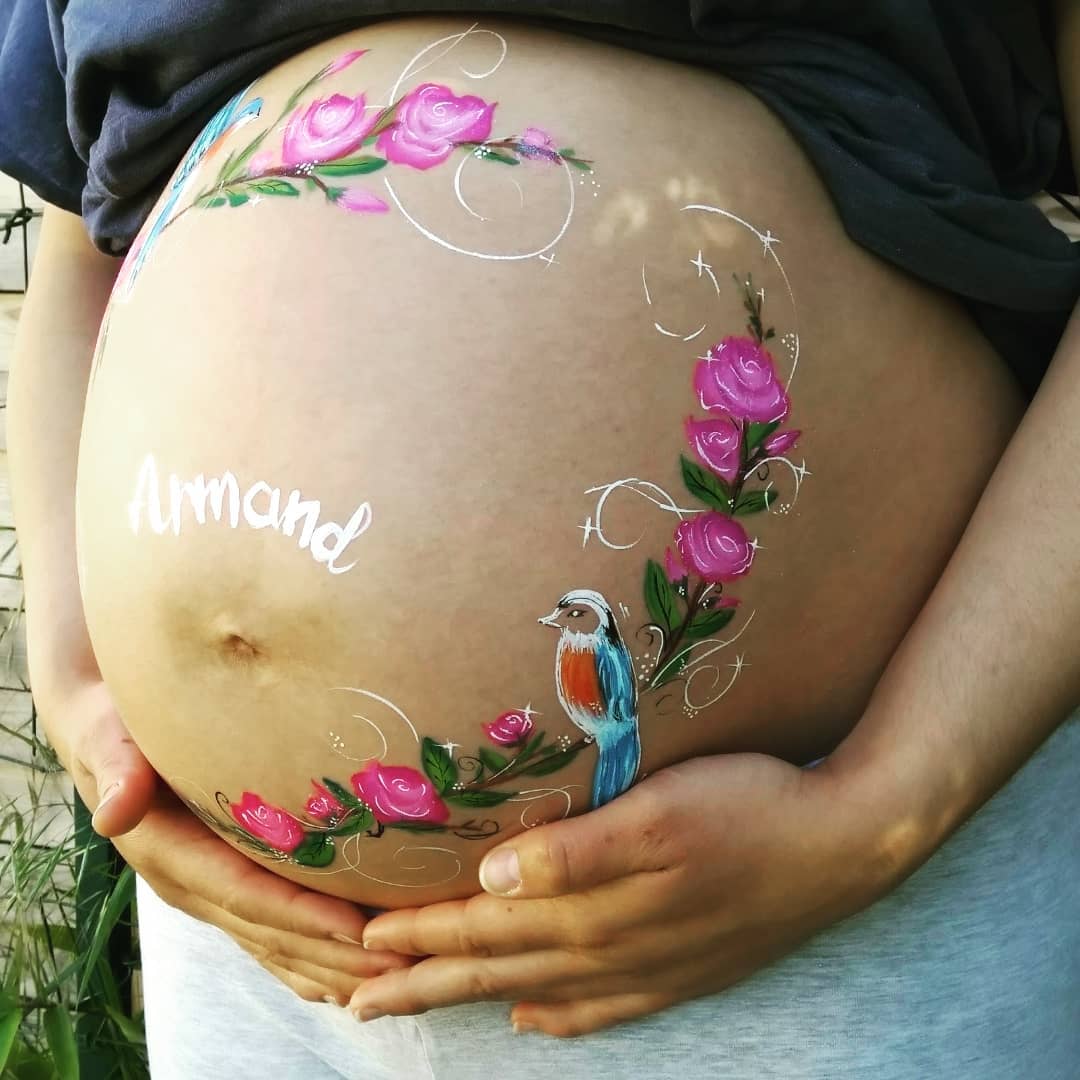 Belly painting poitiers